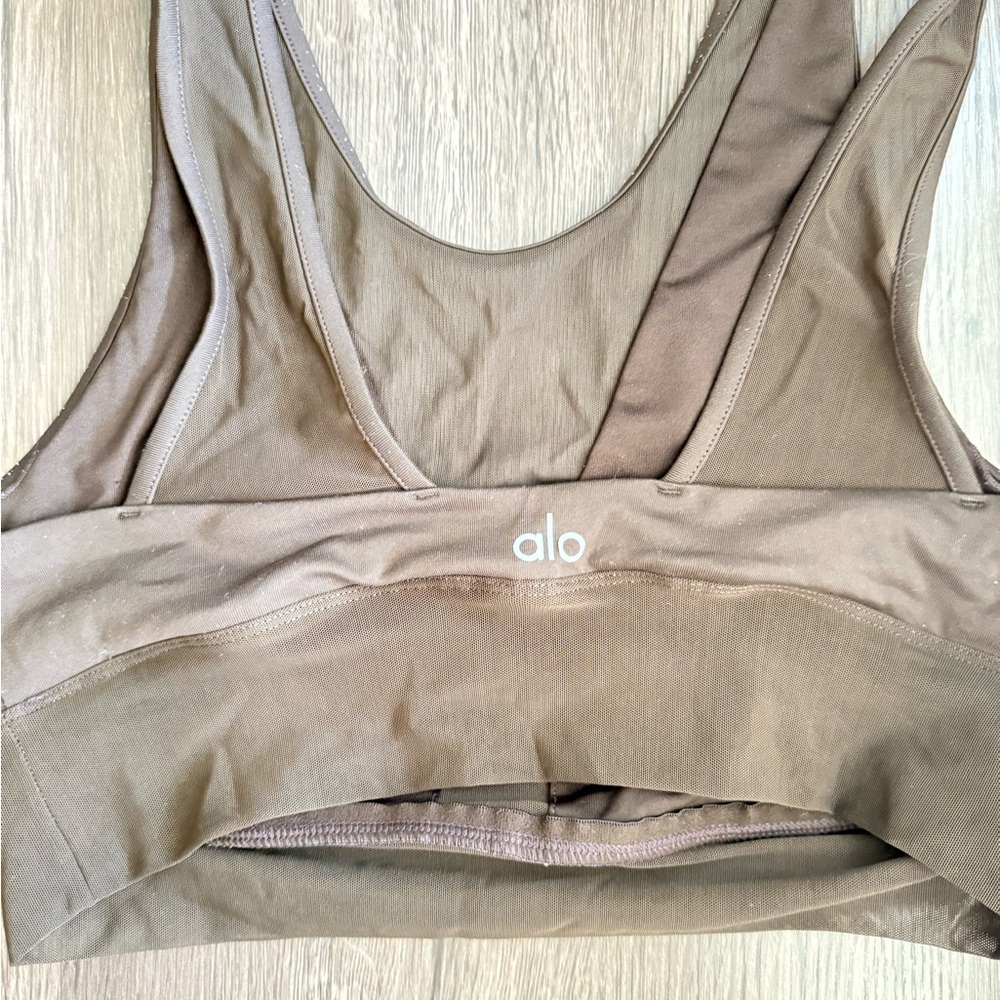 ALO Yoga Brown Sports Bra